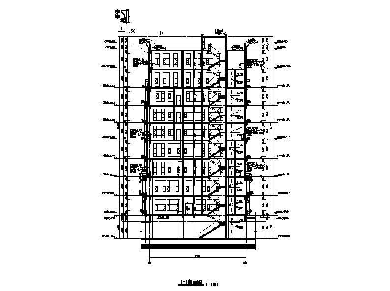 [宁夏]简欧风格值班办公室建筑施工图（含效果图）施工图下载【ID:151408184】