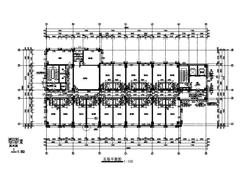 [宁夏]简欧风格值班办公室建筑施工图（含效果图）施工图下载【ID:151408184】