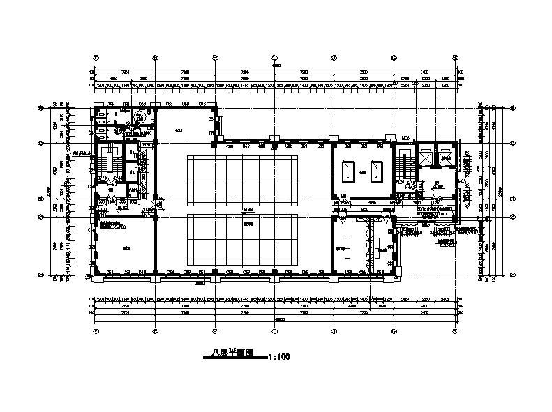 [宁夏]简欧风格值班办公室建筑施工图（含效果图）施工图下载【ID:151408184】