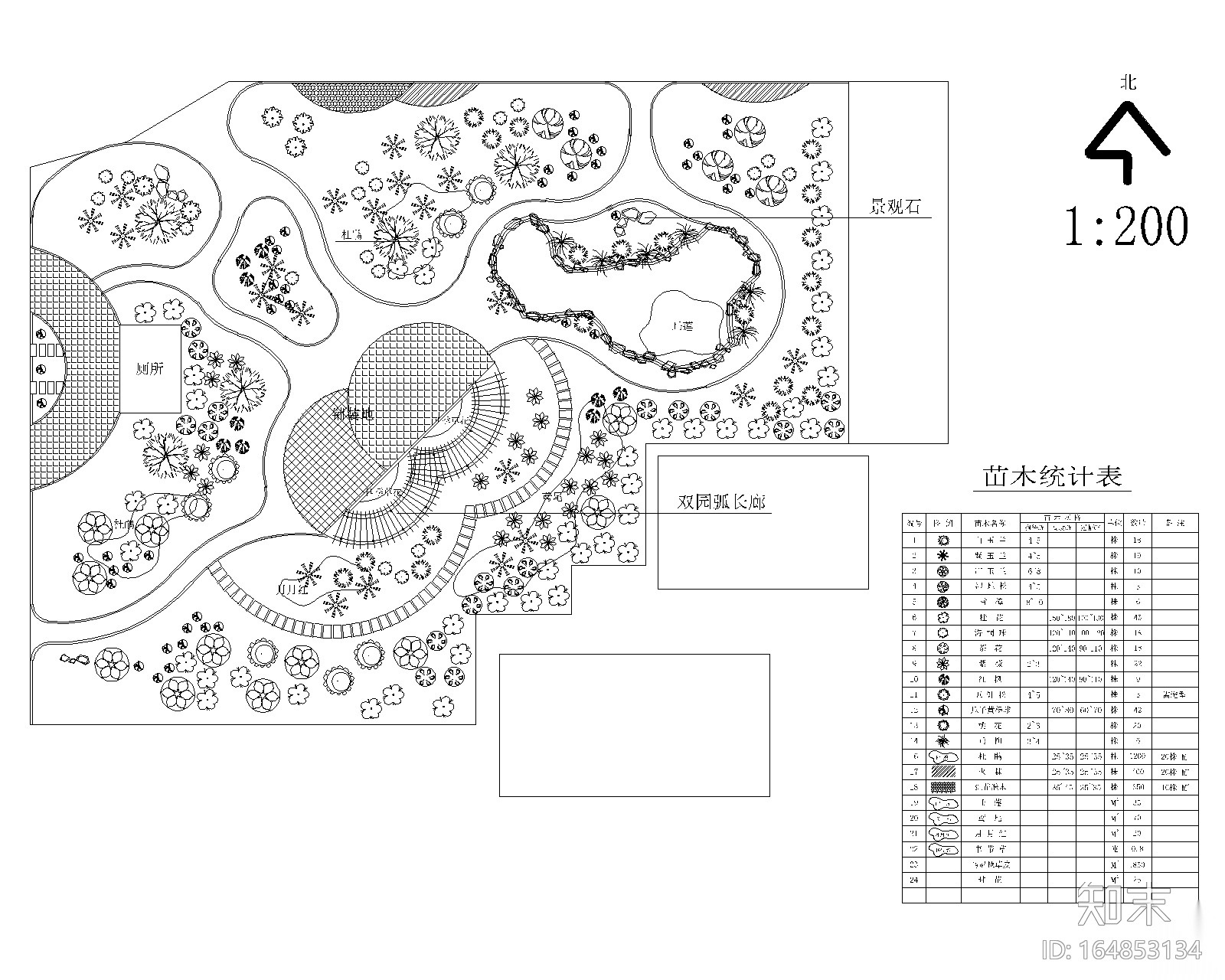 某公园景观设计全套施工图cad施工图下载【ID:164853134】