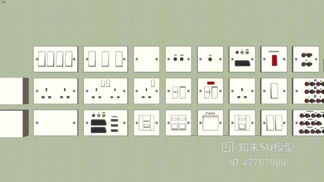 开关SU模型下载【ID:47707000】