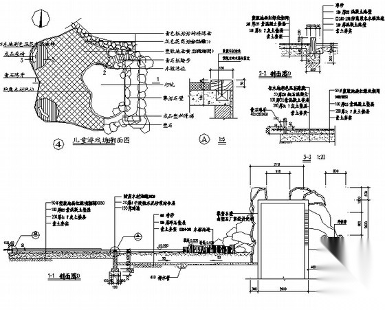 [北京]高级住宅区景观工程园建施工图cad施工图下载【ID:161072136】