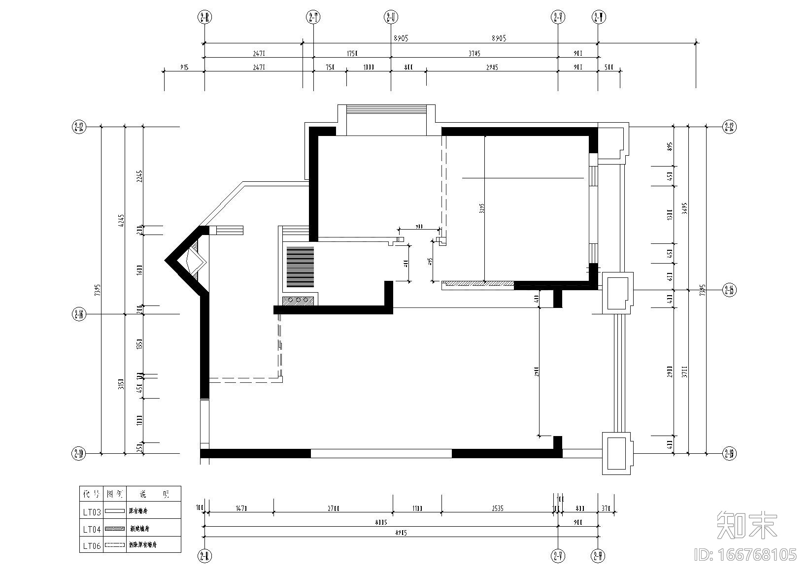 [东莞]塞纳嘉园小区现代法式样板房施工图施工图下载【ID:166768105】