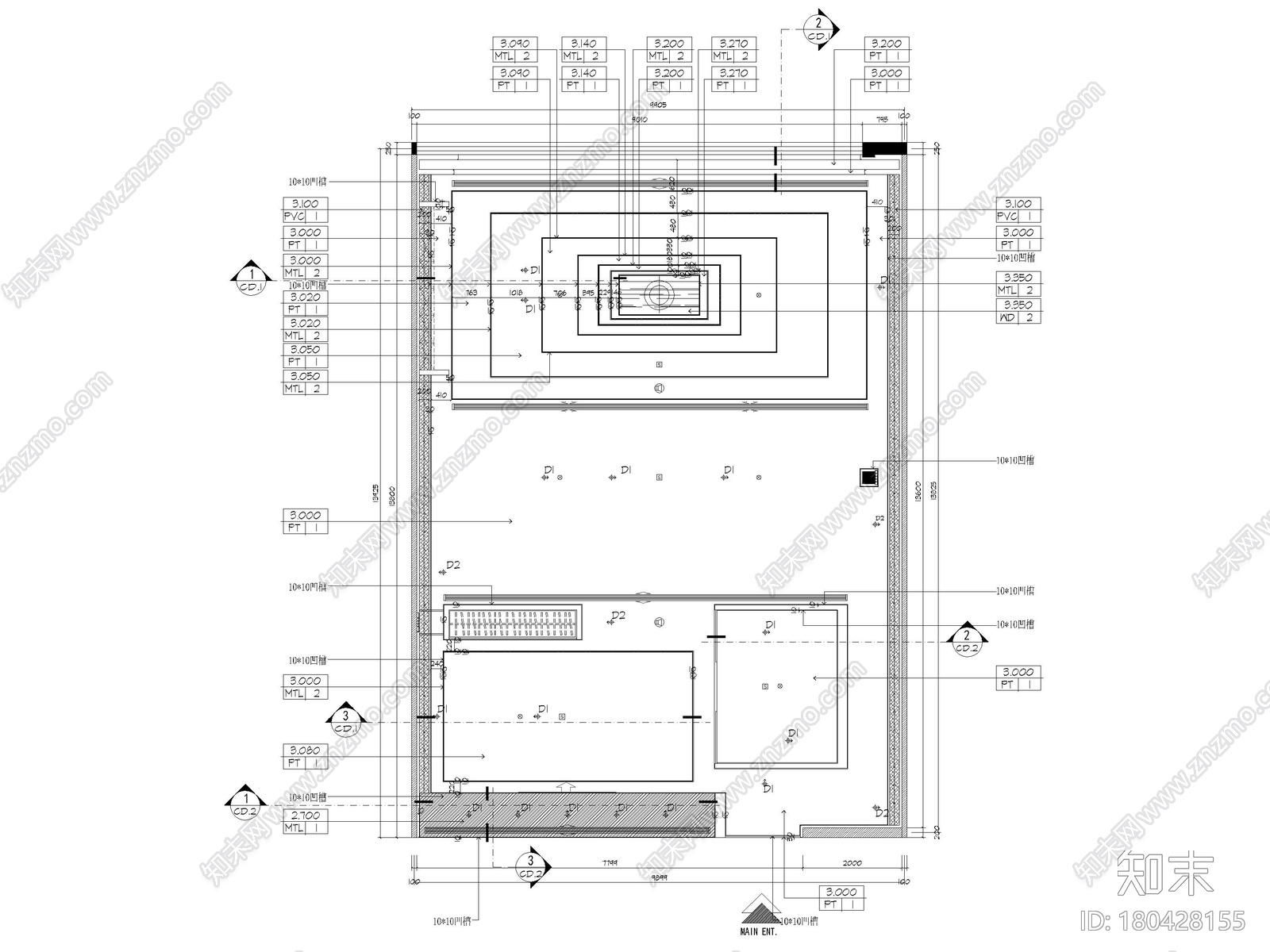 [北京]133㎡琚宾之家展示空间施工图+SU模型cad施工图下载【ID:180428155】