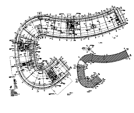 [福建]五层框架结构现代风格办公楼建筑施工图施工图下载【ID:149951135】