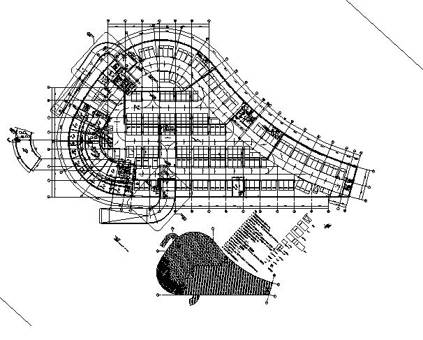 [福建]五层框架结构现代风格办公楼建筑施工图施工图下载【ID:149951135】