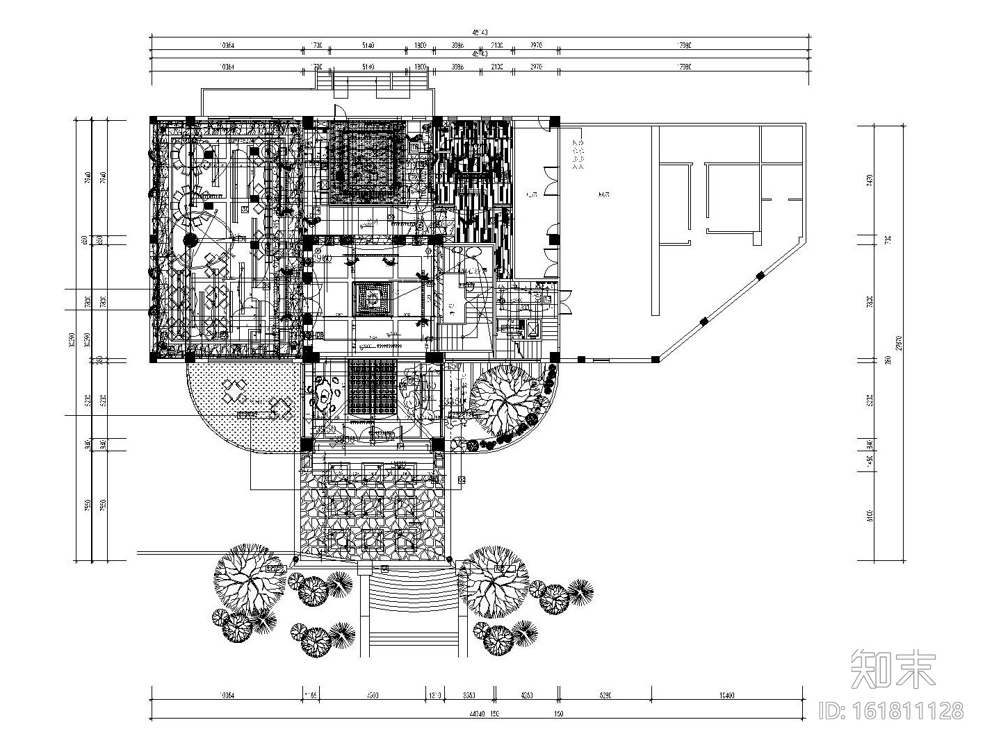 [东莞]某大型高尔夫会所内部装修全套施工图（含效果图）施工图下载【ID:161811128】