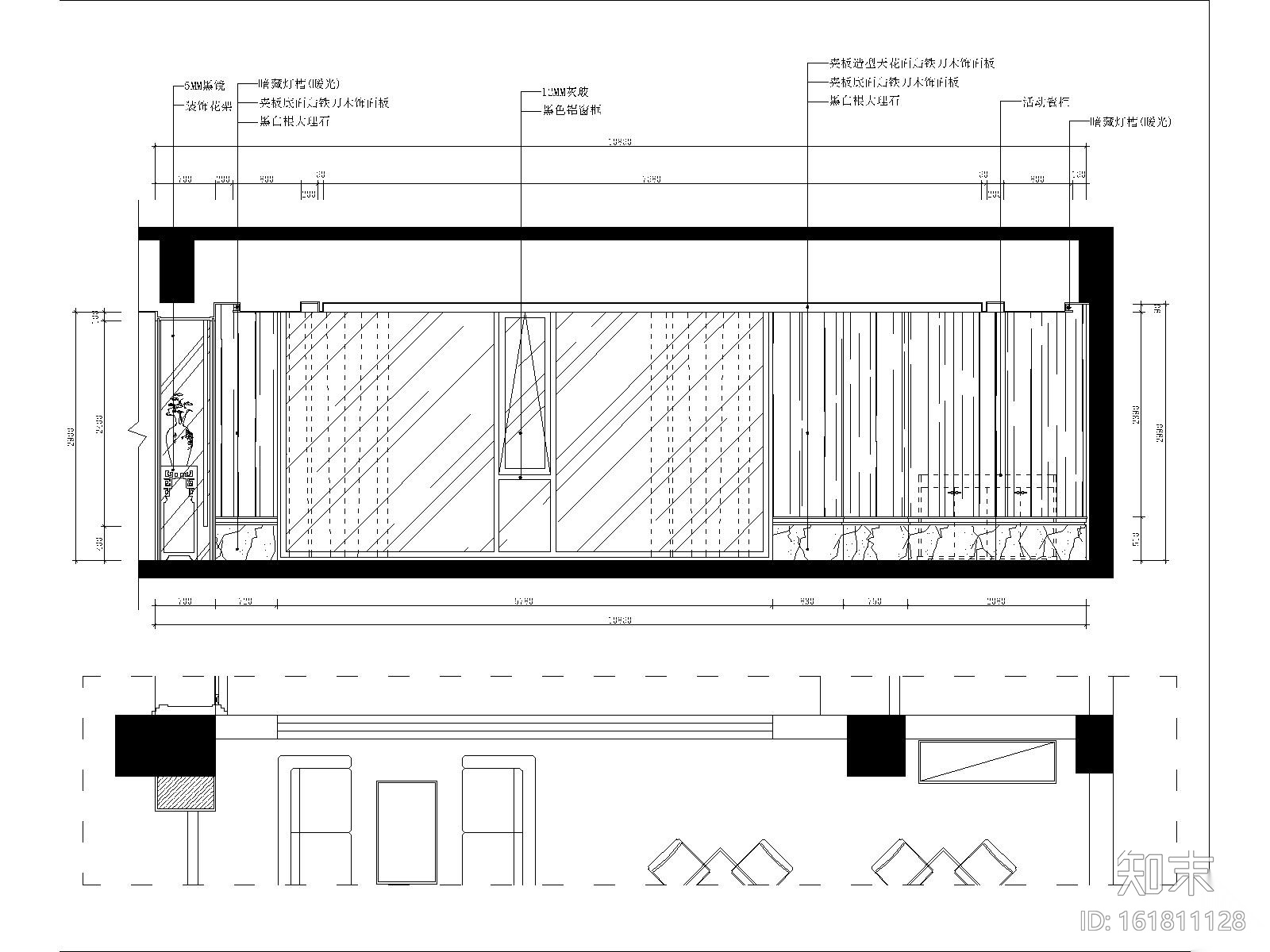 [东莞]某大型高尔夫会所内部装修全套施工图（含效果图）施工图下载【ID:161811128】