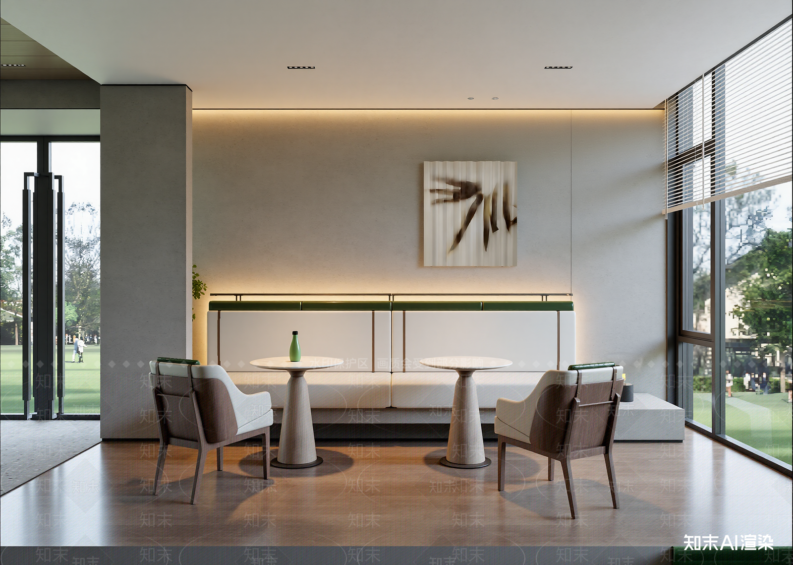 现代酒店大堂3D模型下载【ID:1215193982】