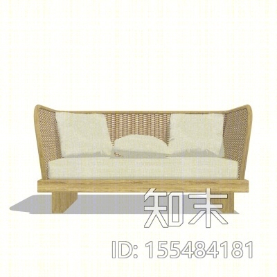 现代户外休闲沙发SU模型下载【ID:155484181】