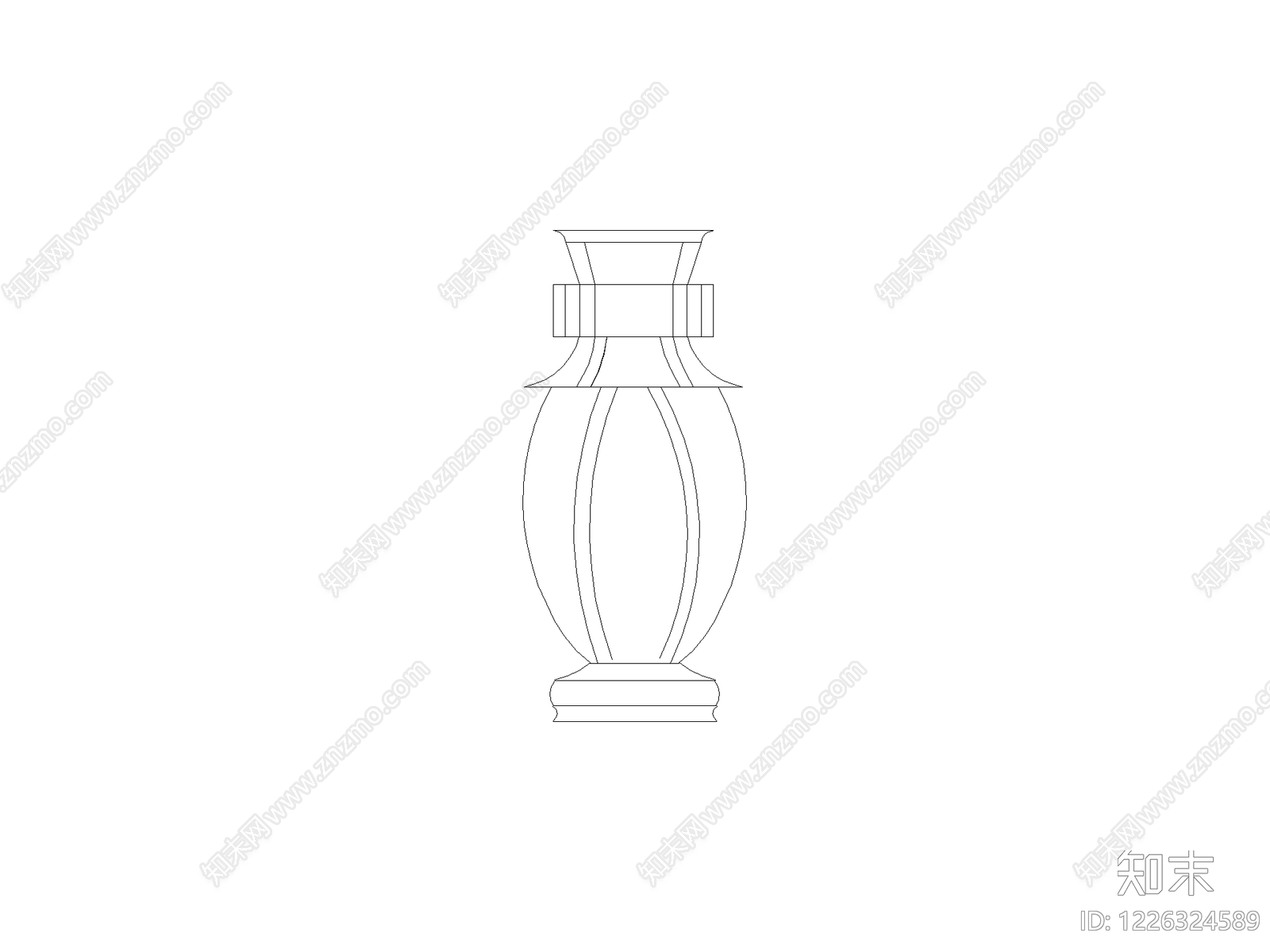 摆件cad施工图下载【ID:1226324589】