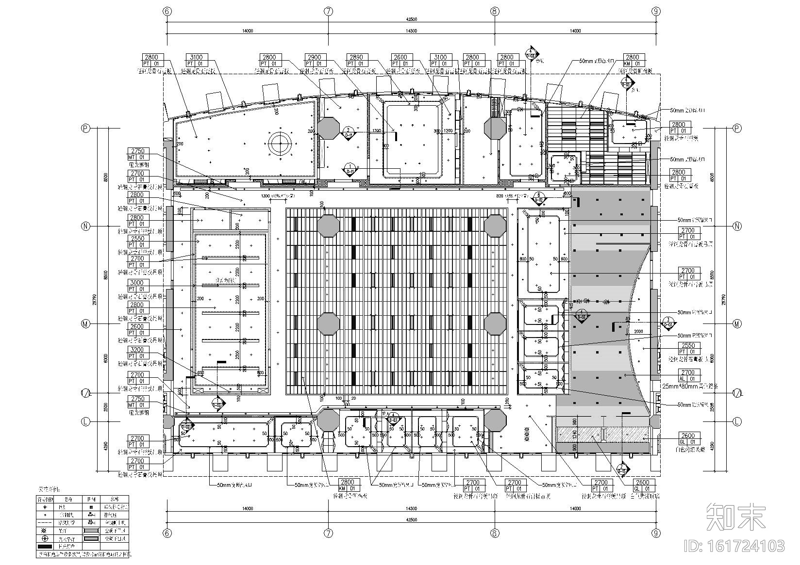 [广东]融通华都办公室空间室内设计竣工图施工图下载【ID:161724103】