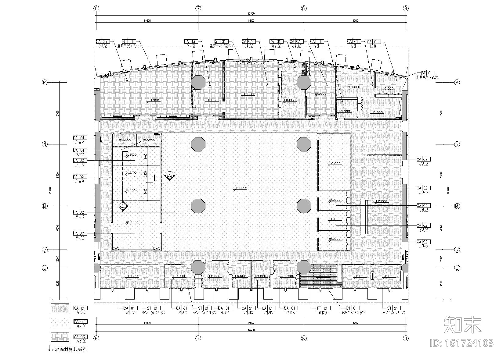 [广东]融通华都办公室空间室内设计竣工图施工图下载【ID:161724103】