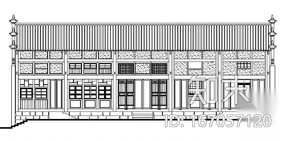 某古镇建筑测绘图施工图下载【ID:167057120】