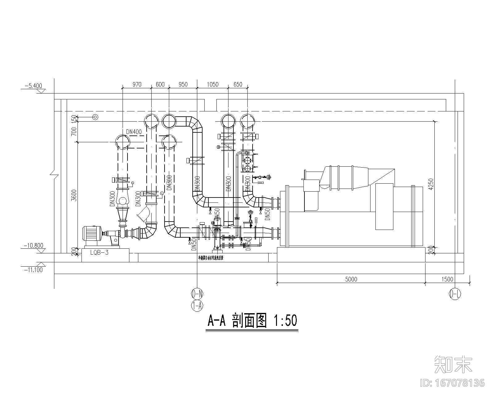 [广东]深圳某商业地下暖通施工图纸（含平时及战时系统...cad施工图下载【ID:167078136】