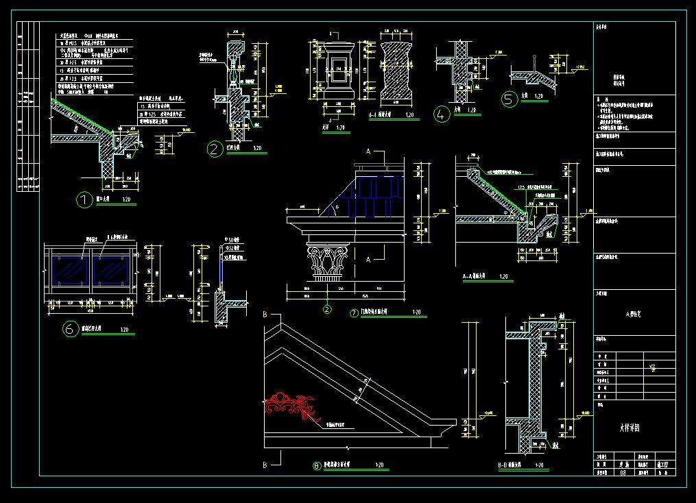 3层独栋别墅天蓝色波型瓦建筑设计（cad+效果图）施工图下载【ID:149871189】