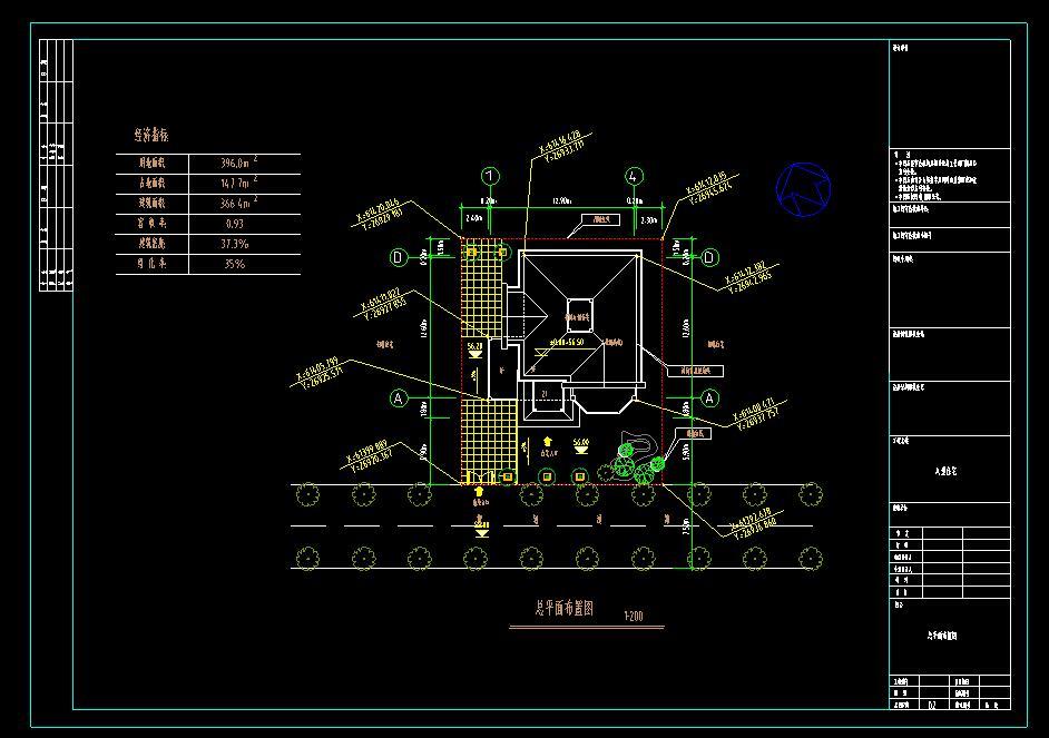 3层独栋别墅天蓝色波型瓦建筑设计（cad+效果图）施工图下载【ID:149871189】