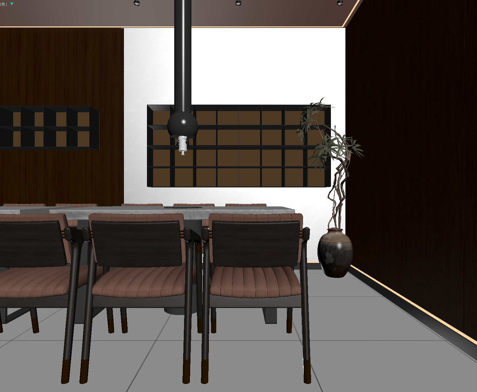 现代西餐厅3D模型下载【ID:1214353998】