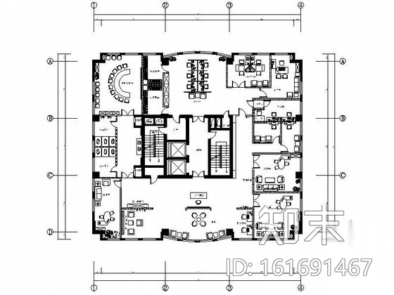 某银行高级客户中心室内装修成套图施工图下载【ID:161691467】