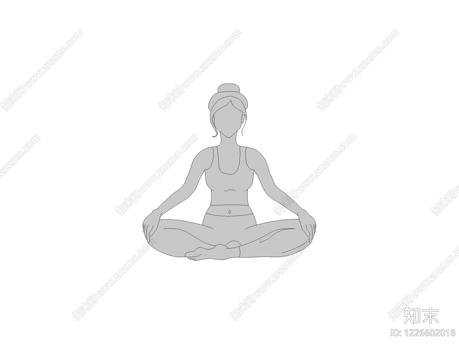 现代人物CAD图纸