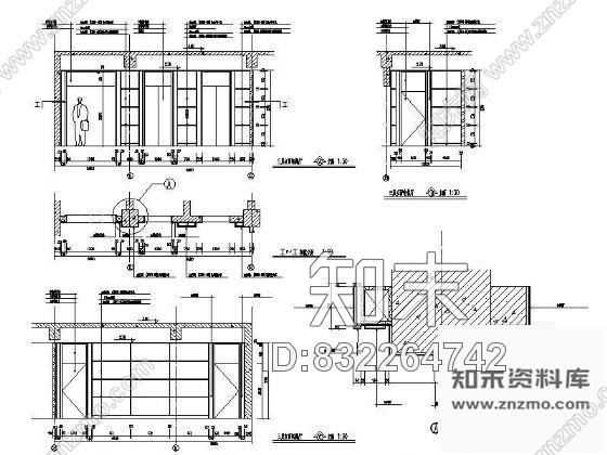 图块/节点银行电梯厅详图cad施工图下载【ID:832264742】