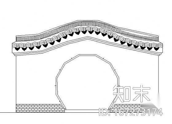 某古建景墙施工图cad施工图下载【ID:167273174】