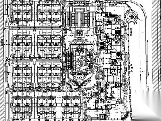 [厦门]花园高档别墅区环境绿化景观施工图施工图下载【ID:161084133】