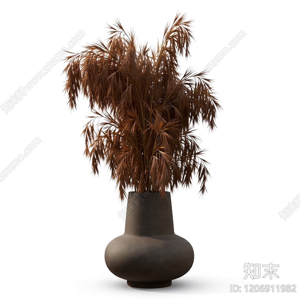 干草花瓶装饰3D模型下载【ID:1206911982】