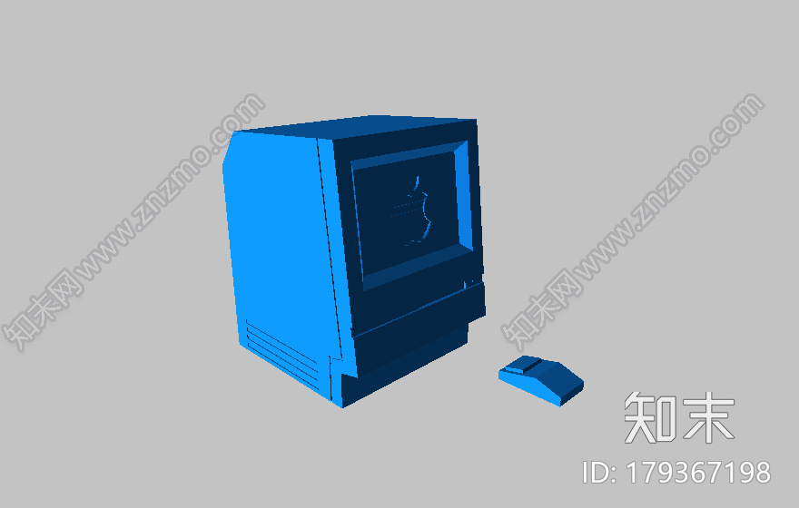 经典的MAC电脑3d打印模型下载【ID:179367198】