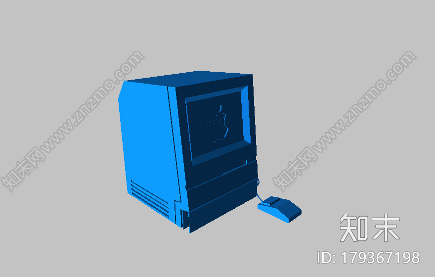 经典的MAC电脑3d打印模型下载【ID:179367198】