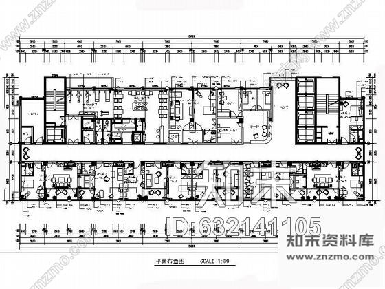 施工图重庆清新优雅三级甲等中医院住院楼室内装修施工图cad施工图下载【ID:632141105】