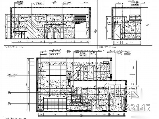 [瑞安]现代农村合作银行室内CAD装修图cad施工图下载【ID:161733145】