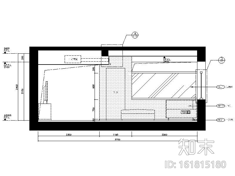 [江苏]自然天成简约样板别墅室内设计施工图cad施工图下载【ID:161815180】