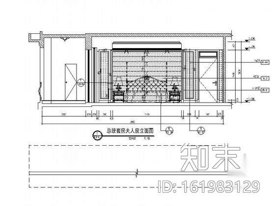 [天津]豪华酒店套房夫人房装修图cad施工图下载【ID:161983129】