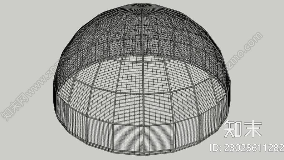 参数圆顶SU模型下载【ID:1161995148】