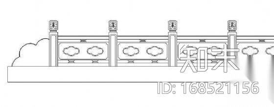 花岗岩栏杆详图cad施工图下载【ID:168521156】