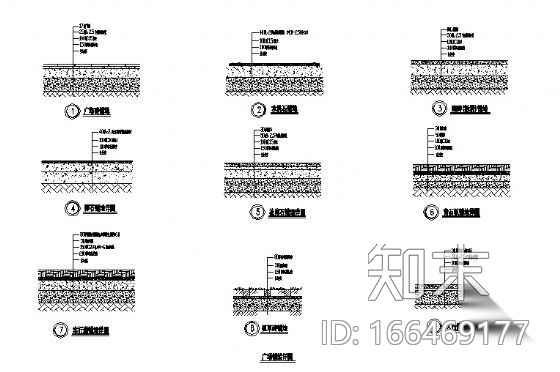 广场铺装做法cad施工图下载【ID:166469177】