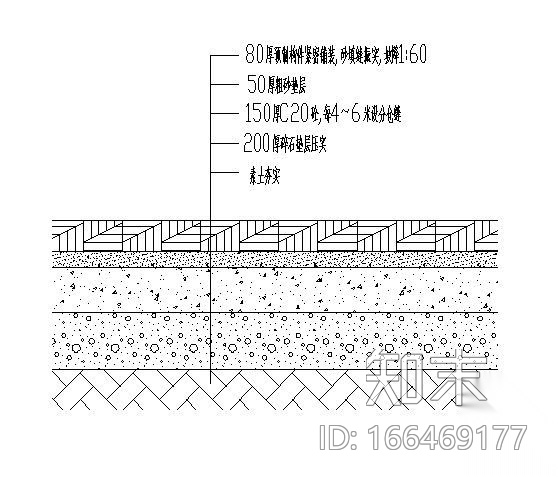 广场铺装做法cad施工图下载【ID:166469177】