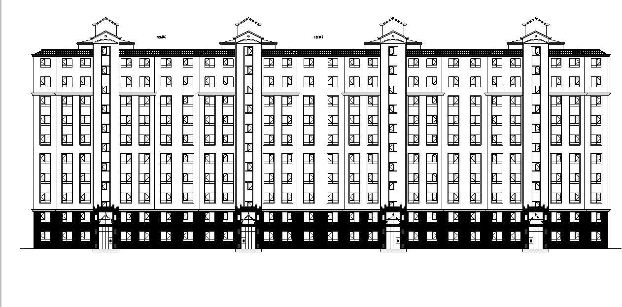 [宁夏]高层新中式住宅小区建筑施工图（含商业、会所及...施工图下载【ID:149778122】