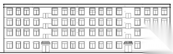 四层商住楼建筑图纸cad施工图下载【ID:149801185】