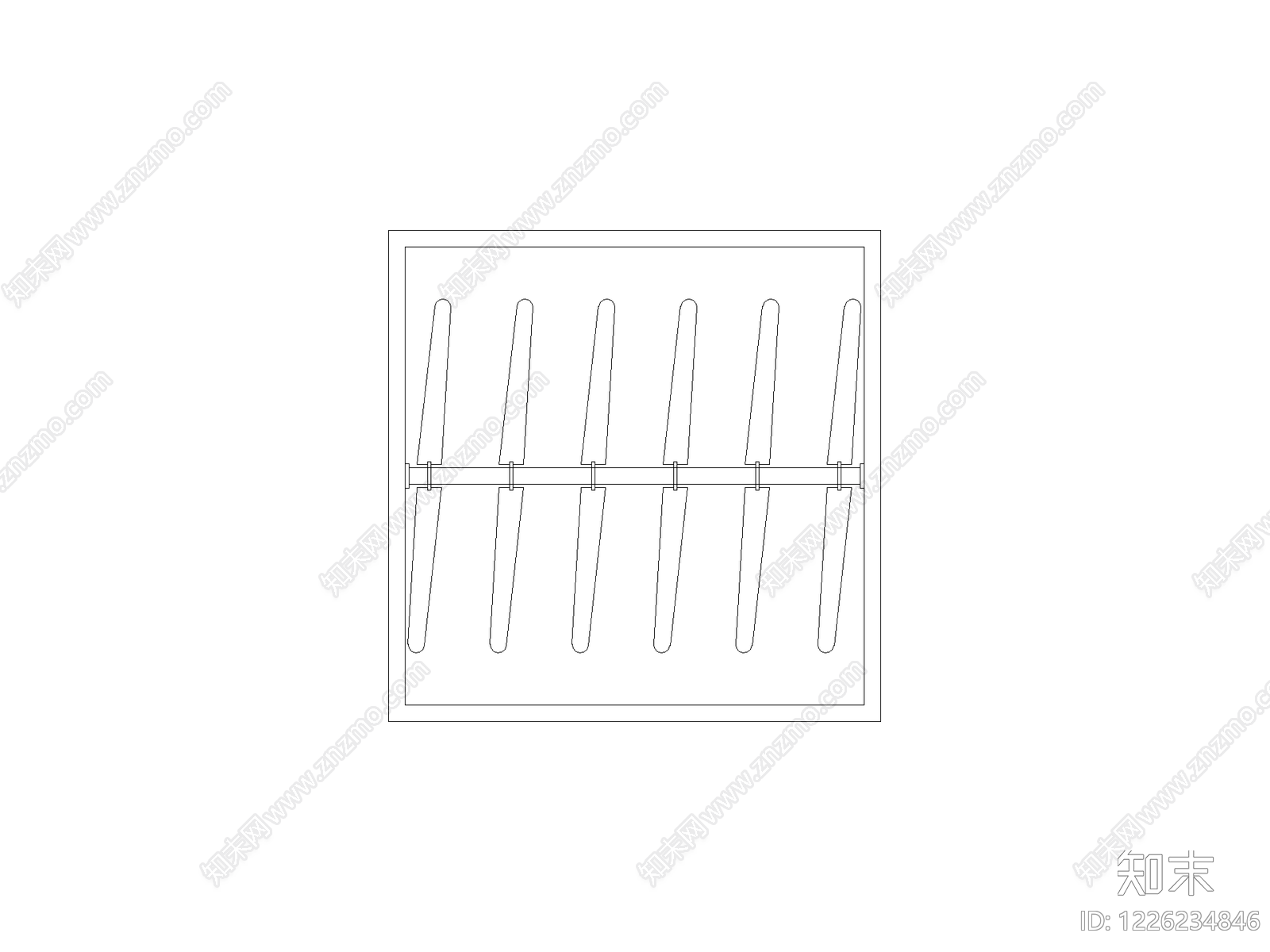 装饰线条cad施工图下载【ID:1226234846】