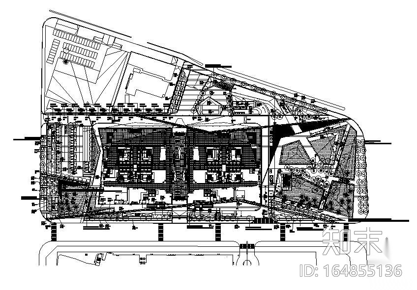 北京高档商务楼中心绿地灌溉设计全套图纸cad施工图下载【ID:164855136】