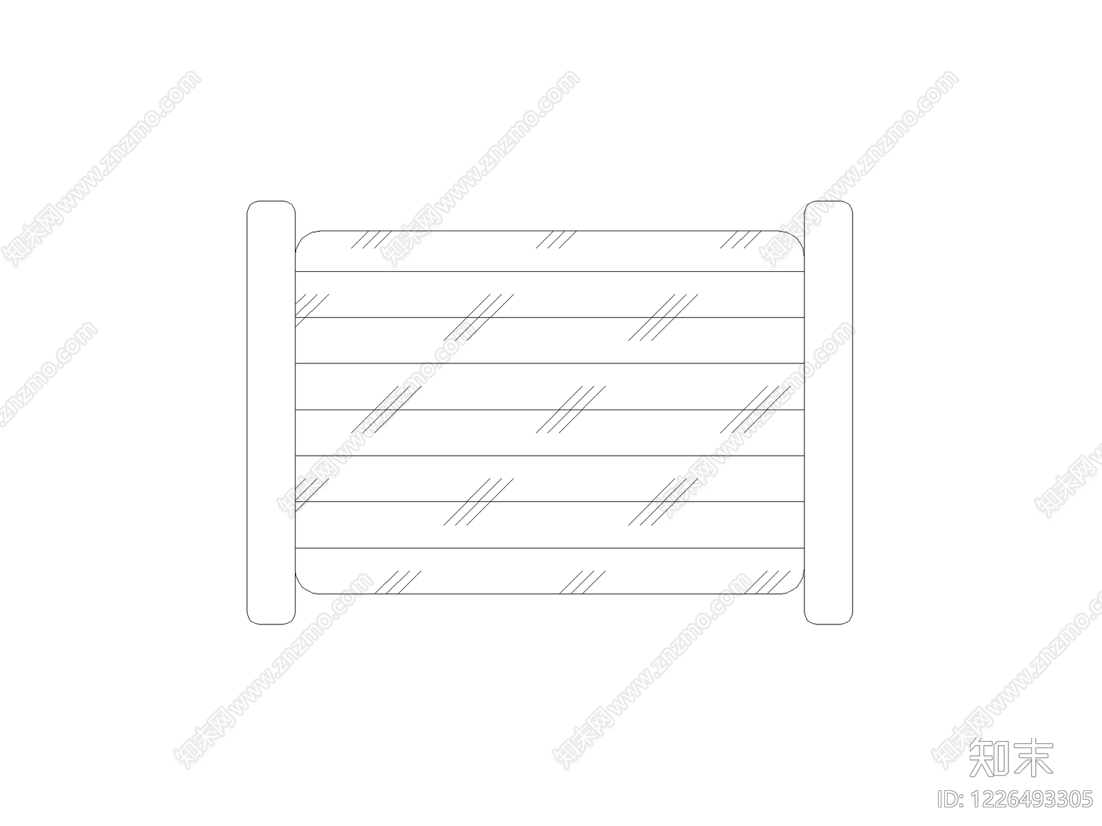 屏风隔断CAD图纸
