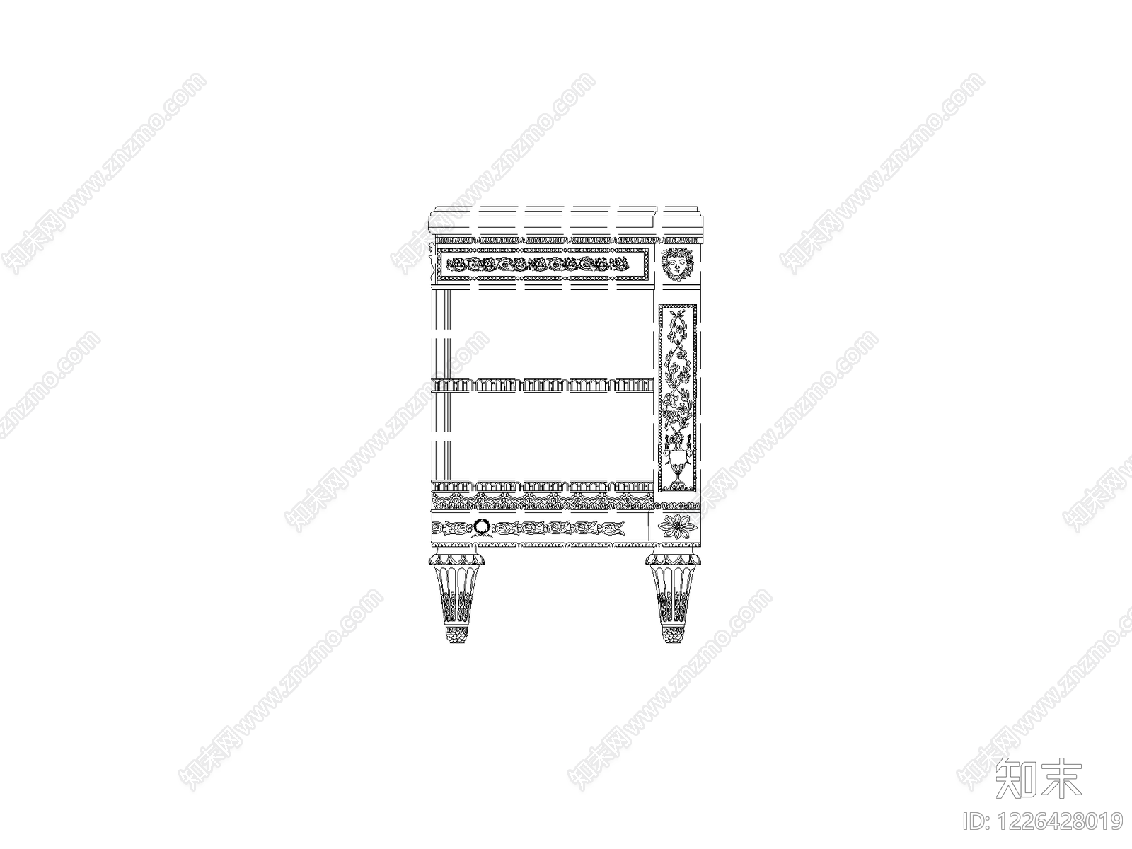 柜子cad施工图下载【ID:1226428019】