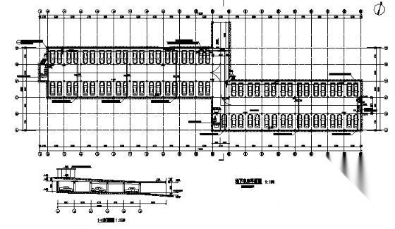 某地下车库建筑方案图cad施工图下载【ID:151685110】