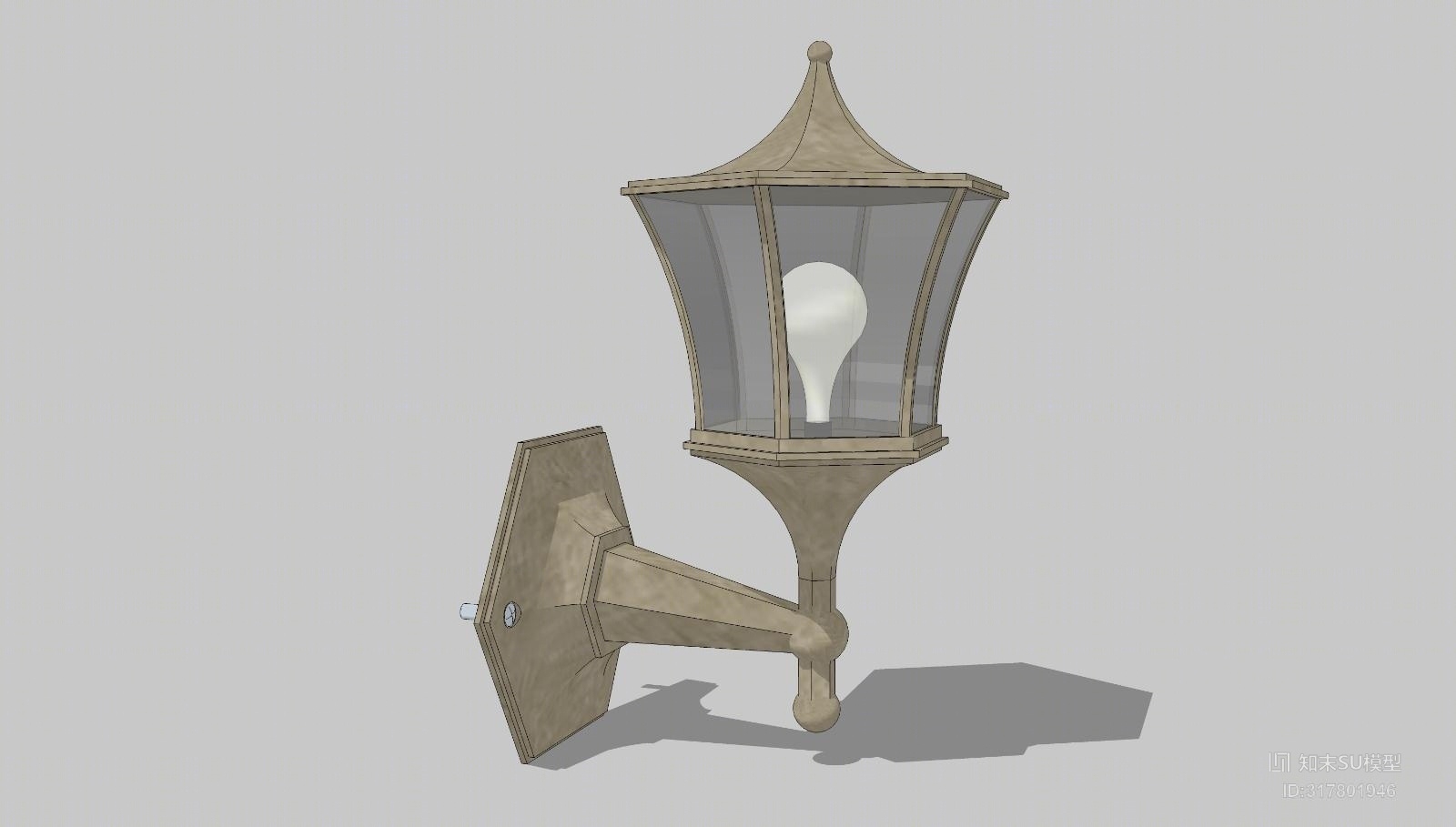 精品免费壁灯SU模型下载【ID:317801946】