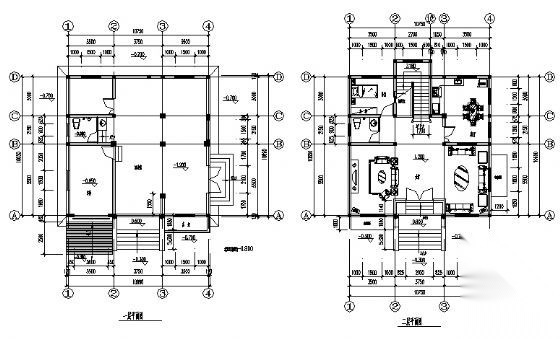 某二层别墅建筑方案图cad施工图下载【ID:149922137】