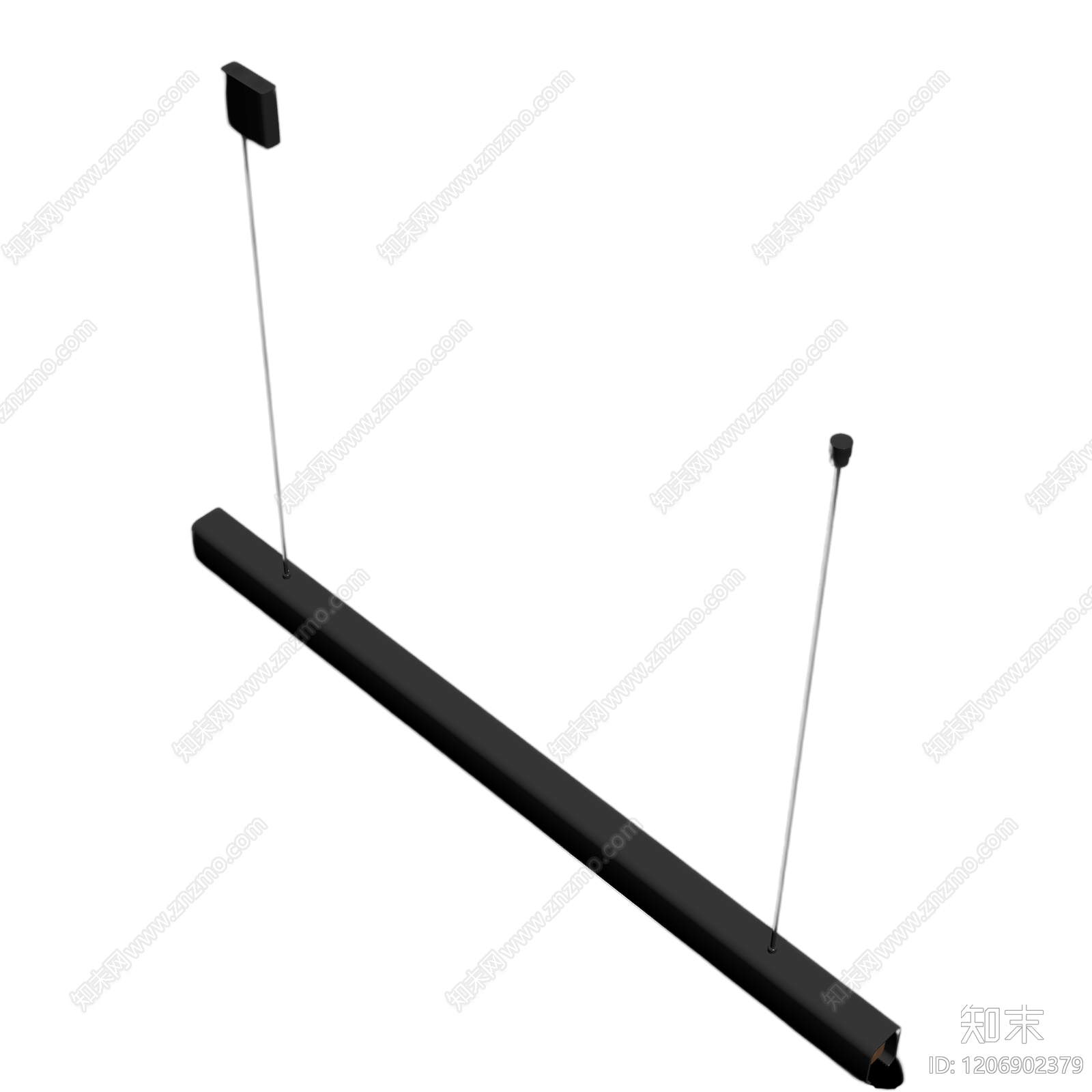 吊灯长条形灯具3D模型下载【ID:1206902379】