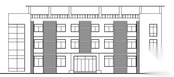 某三层框架办公楼建筑方案图施工图下载【ID:151639196】