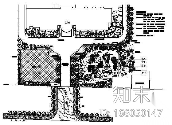 某幼儿园绿化设计方案cad施工图下载【ID:166050147】